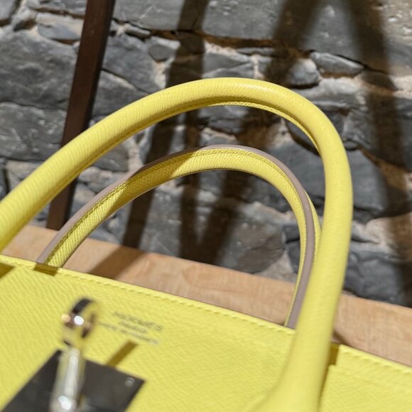 Hermès Soufre Yellow Epsom PHW Birkin 35 Bag - Picture 10 of 15